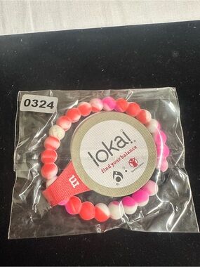 Lokai Kids Gradient Beaded Bracelet - Pink, White